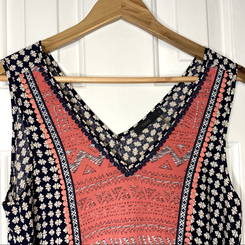 Thml Aztec Patterned Swing Tank Top | Size Small - image 4